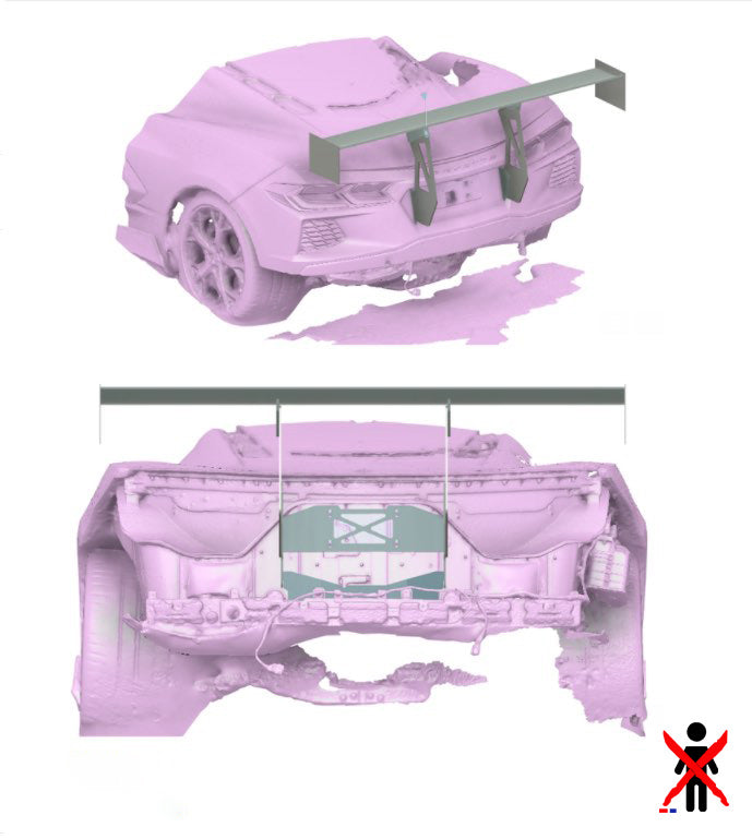 Corvette Big Wang Chassis Mount '2020 C8 – Nine Lives Racing