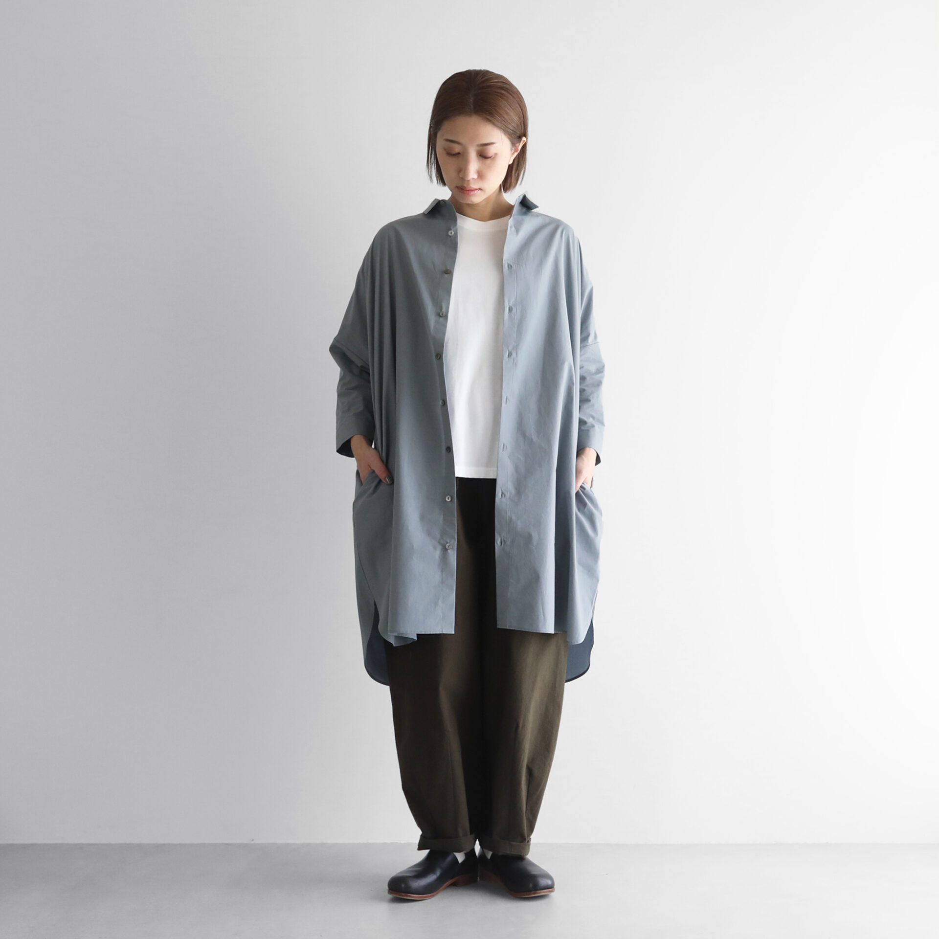 ほぼ日コラボ］タイプライタークロスロングシャツ 004をリリースしま