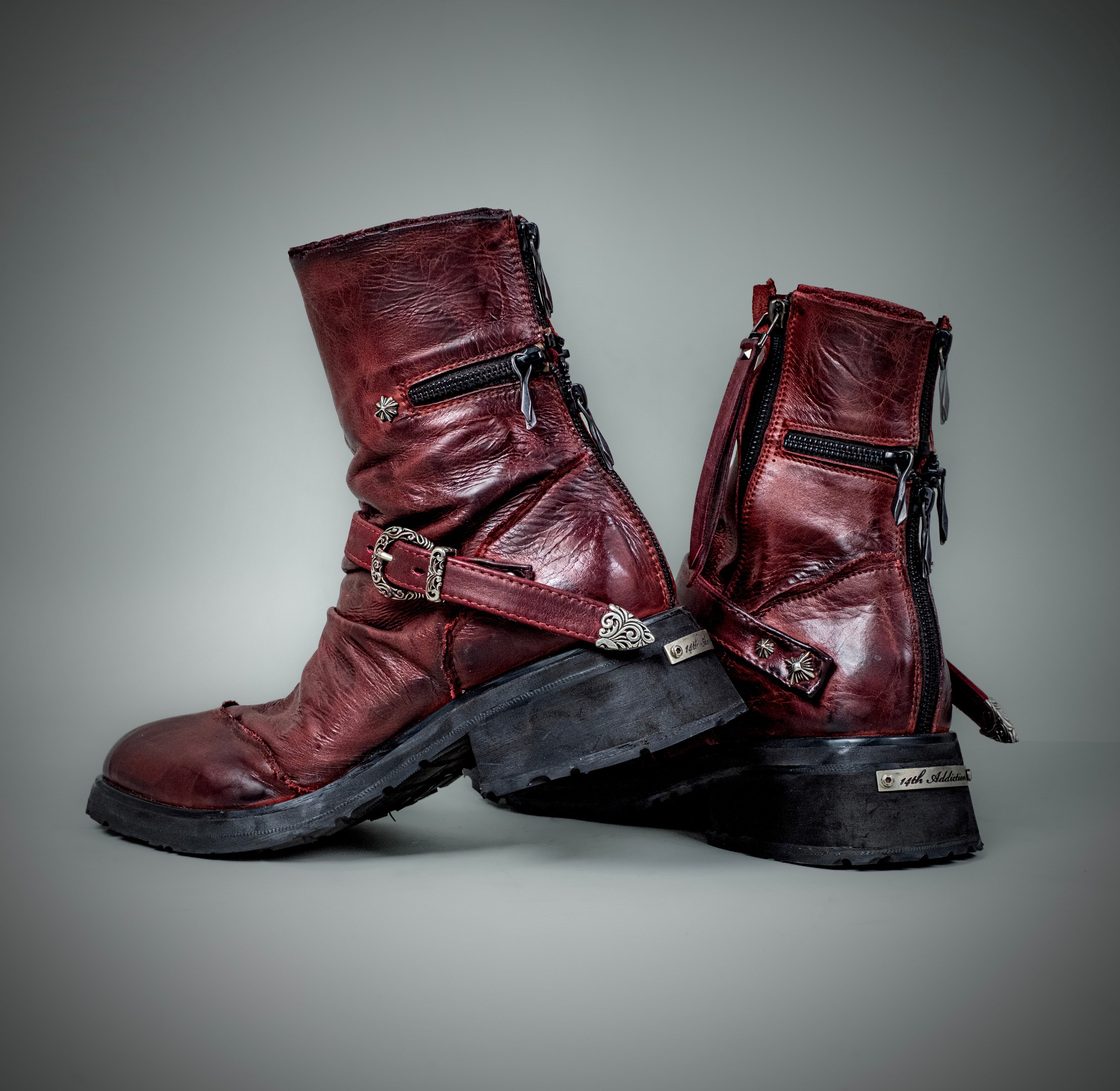 Cross Zip Boots – 14th Addiction