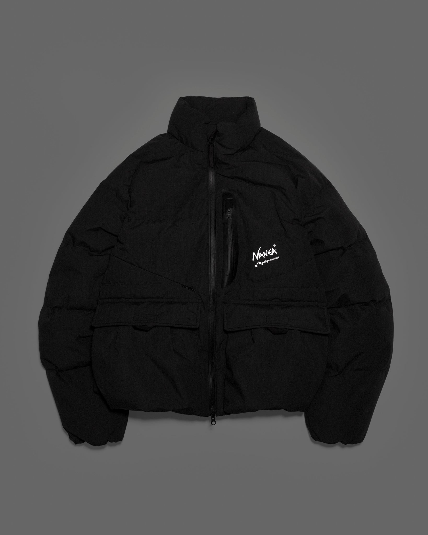 18 EAST / NANGA LOOKOUT DOWN JACKET - CHARCOAL MELANGE TAKIBI