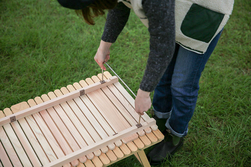 KUROSON370用オプションテーブルの通販｜【196】ひのき・木製キャンプ