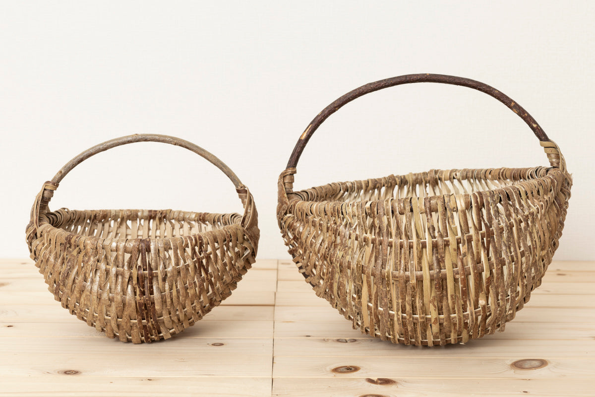 リトアニアヘーゼルの丸バスケット｜市川籠店 – 市川籠店 | 1basketry