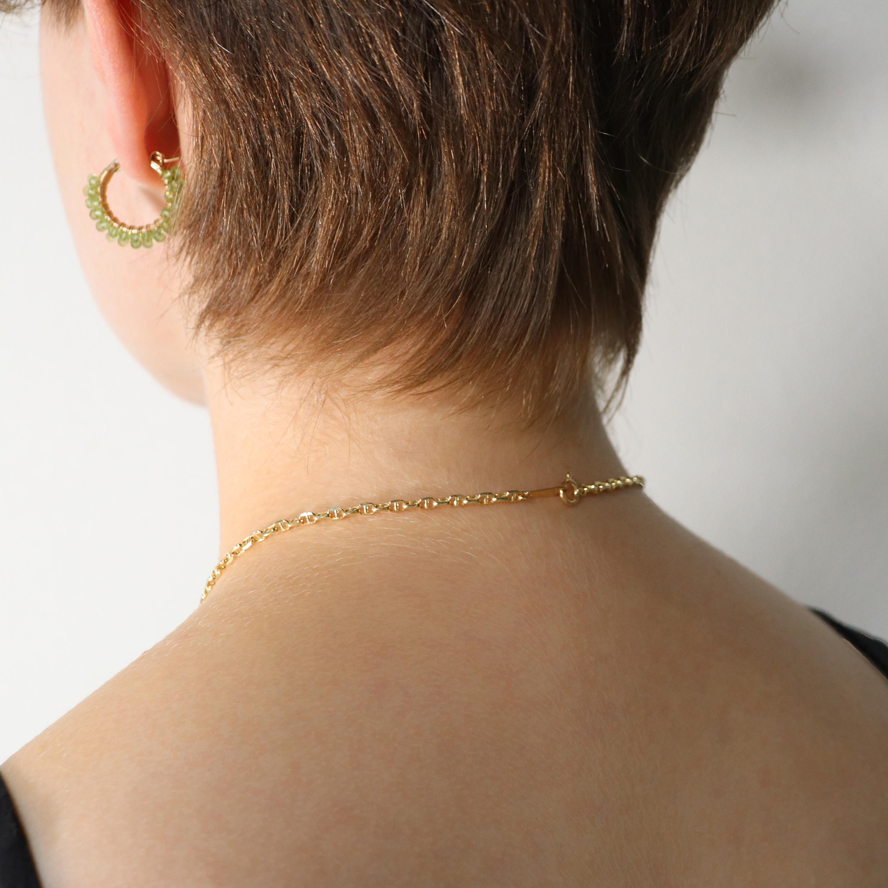 9月限定価格オーダー】K18 中空スカルチェーン ネックレス｜GAUR-0004