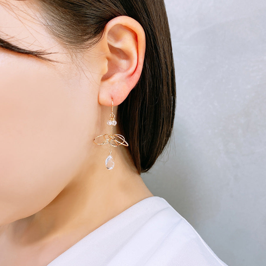 K14GF 煌めくシャンデリア ピアス｜GFP1322