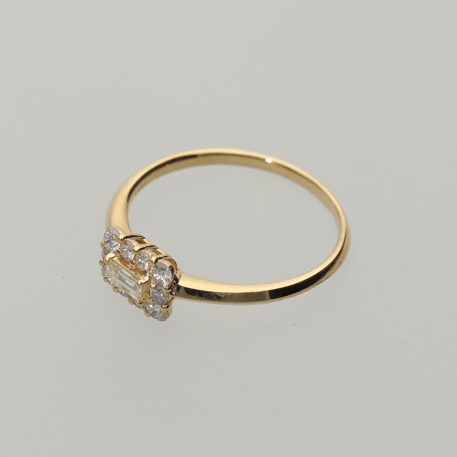 K18 バケットダイヤ取巻 リング｜GR5543