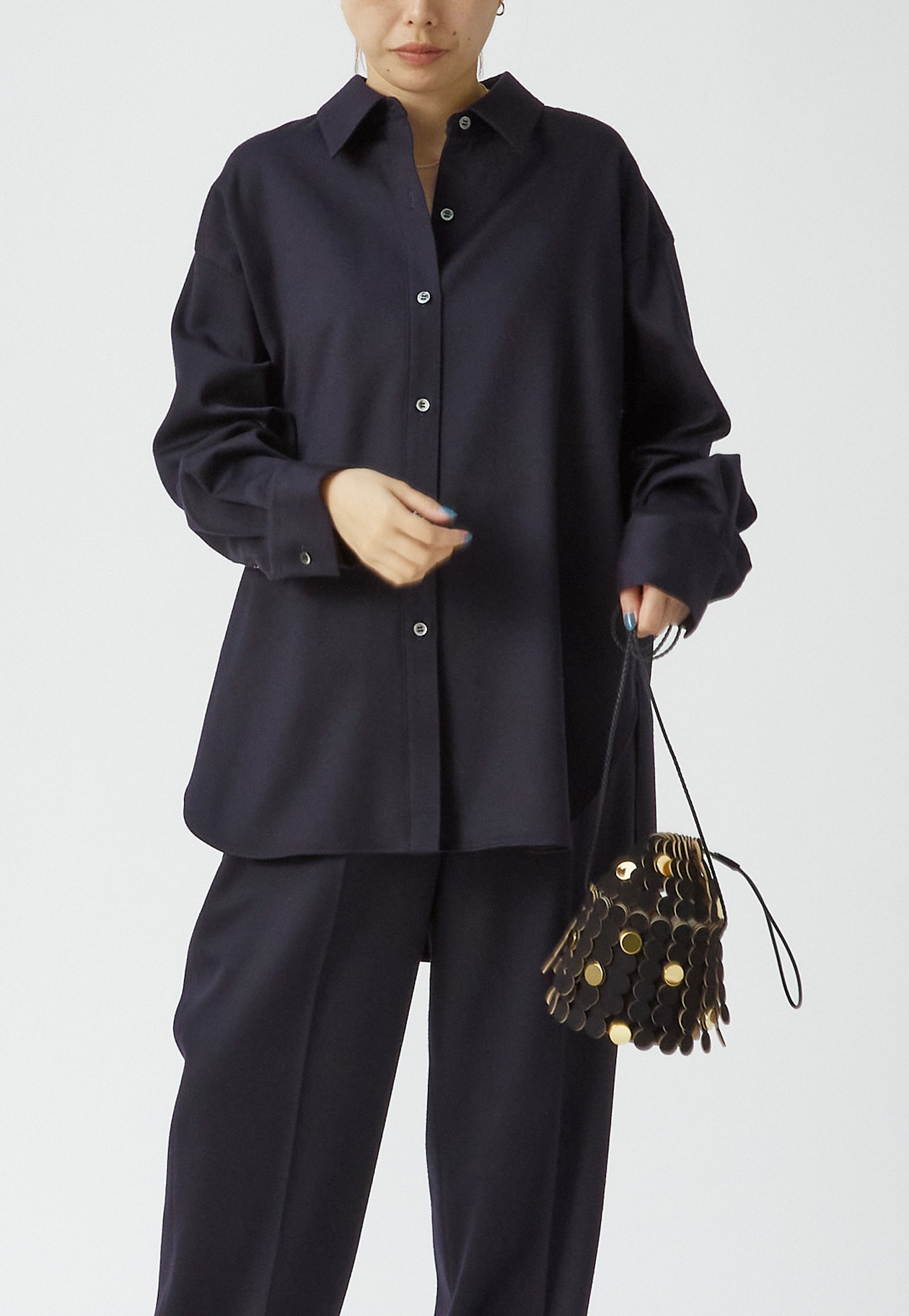 ウールサテンシャツ】｜1er Arrondissement（プルミエ アロンディス