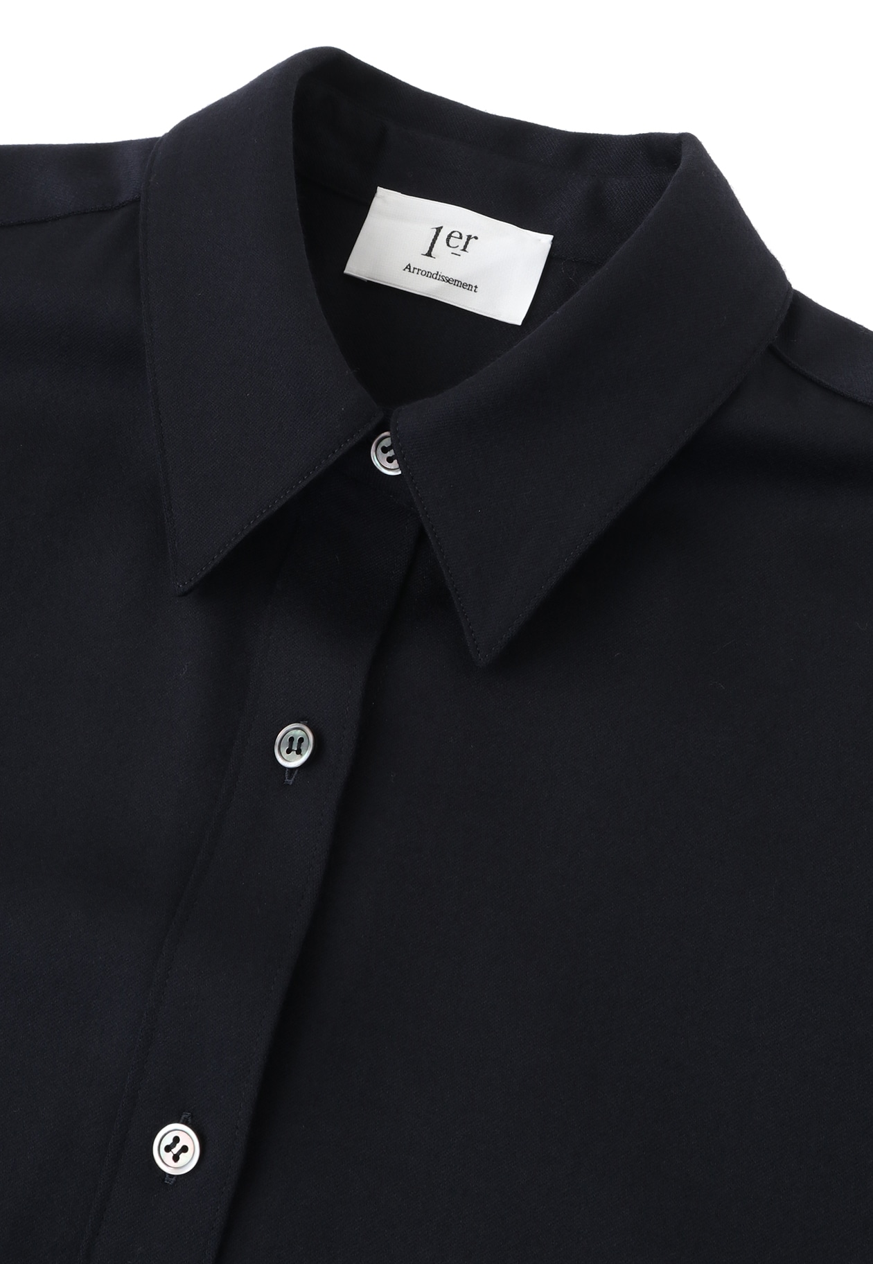 ウールサテンシャツ】｜1er Arrondissement（プルミエ アロンディス