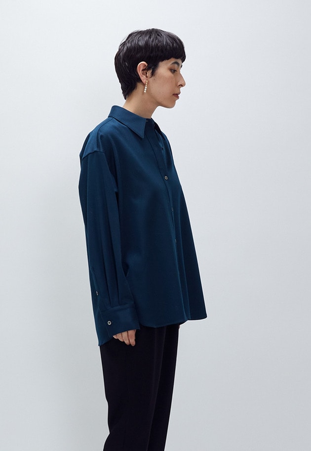 ウールサテンシャツ】｜1er Arrondissement（プルミエ アロンディス