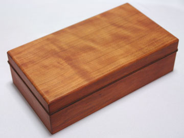 江戸指物 宝石箱サクラ材・拭漆 【茂上工芸】