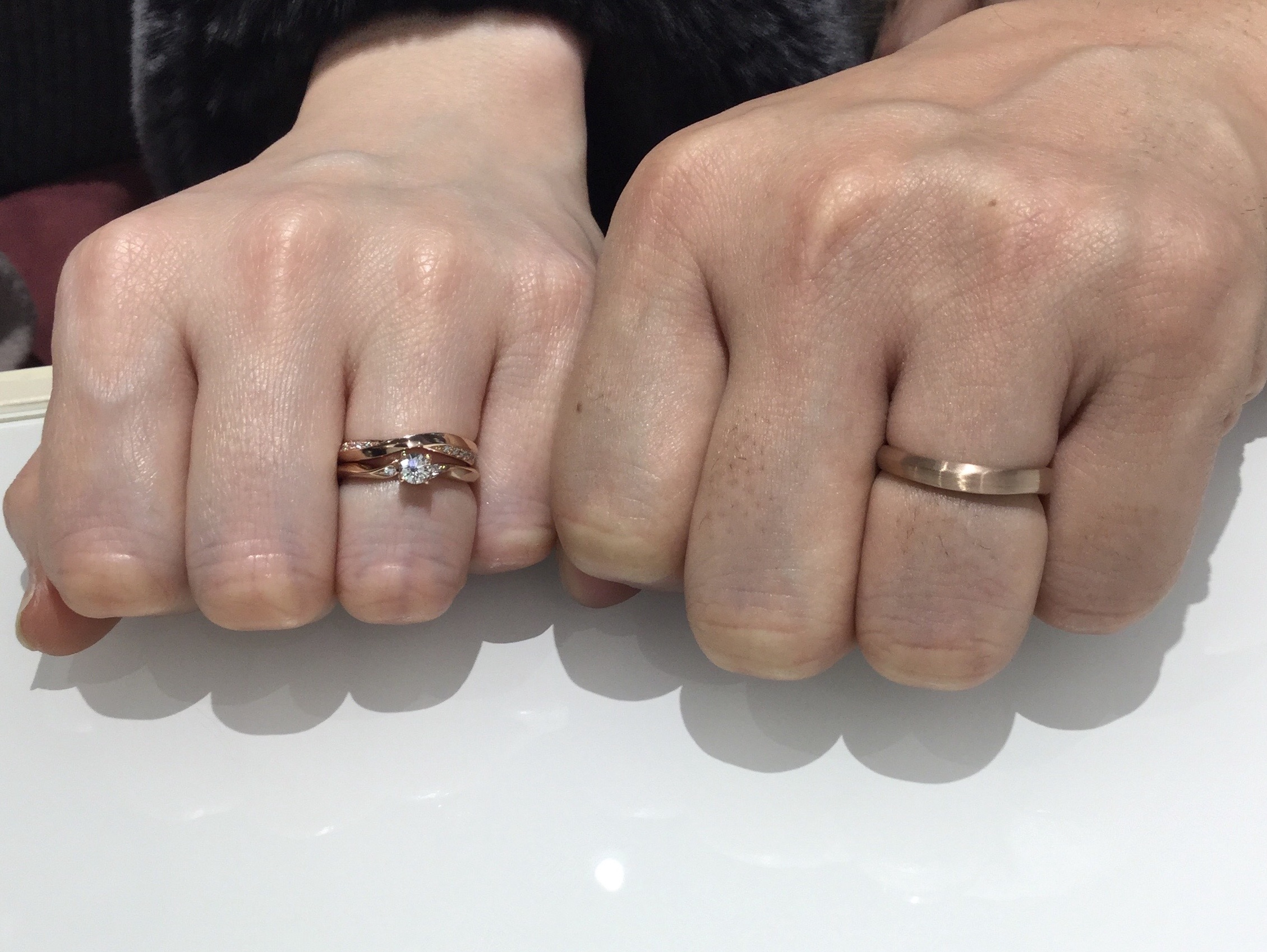 自分たちの思いや願いを形に」俄(にわか)の茜雲(結婚指輪)をご成約/A様