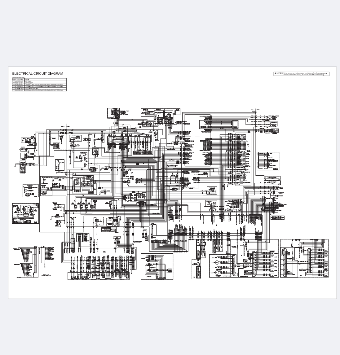 HITACHI ZX130-5A TRACKED EXCAVATOR WORKSHOP, TECHNICAL, WIRING, PARTS