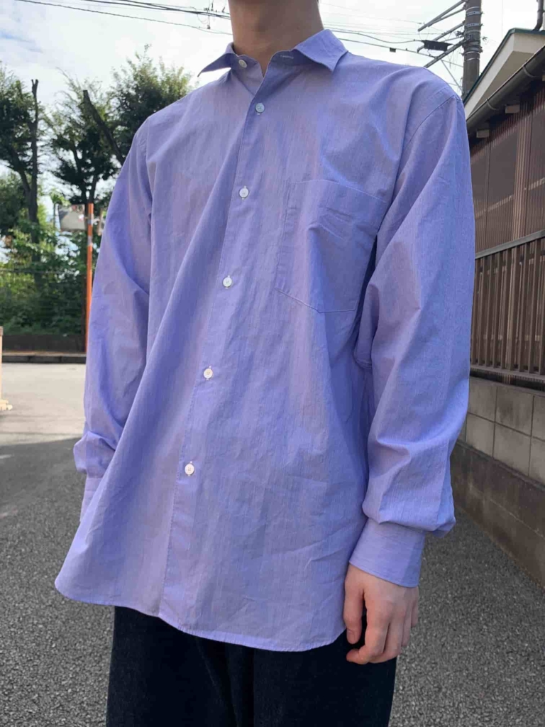 comoli【コモリ】22awウールモールスキンワークシャツレビュー！ | F