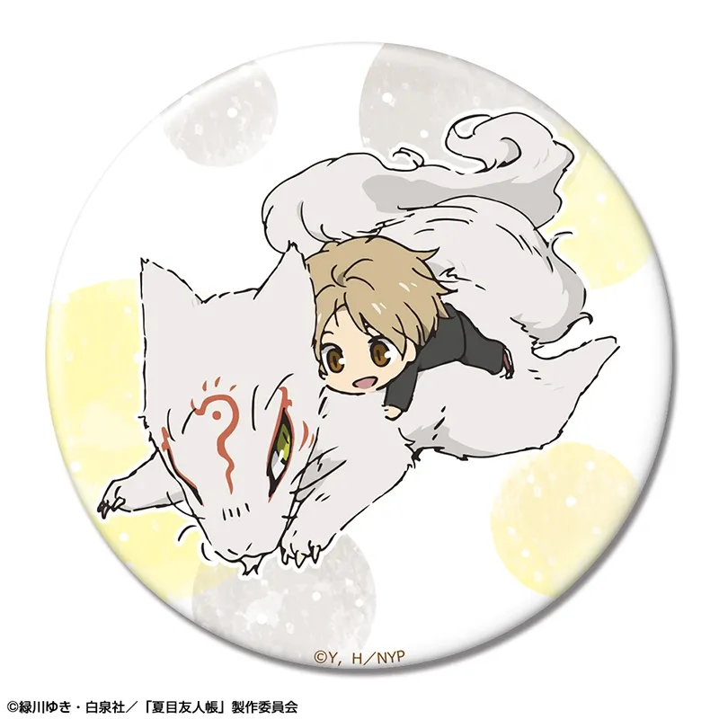 予約2025年04月】夏目友人帳 缶バッジ デザイン05(夏目貴志&斑