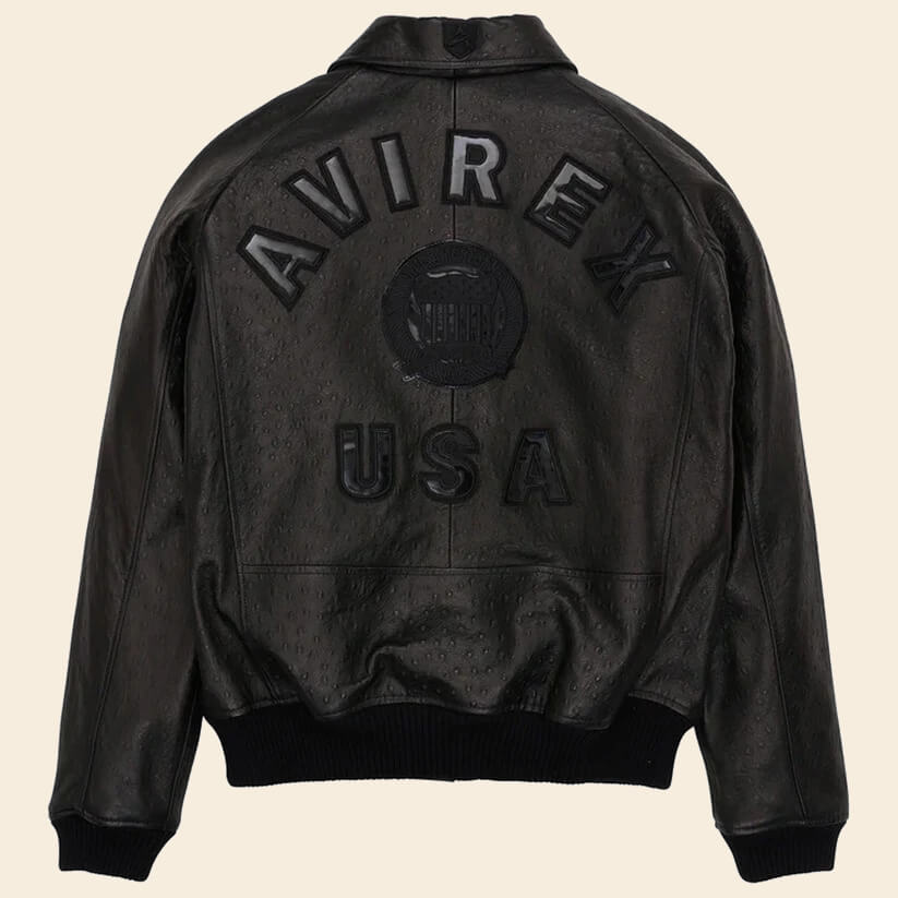 New Black Limited Edition Avirex Leather Jacket - Avirex USA
