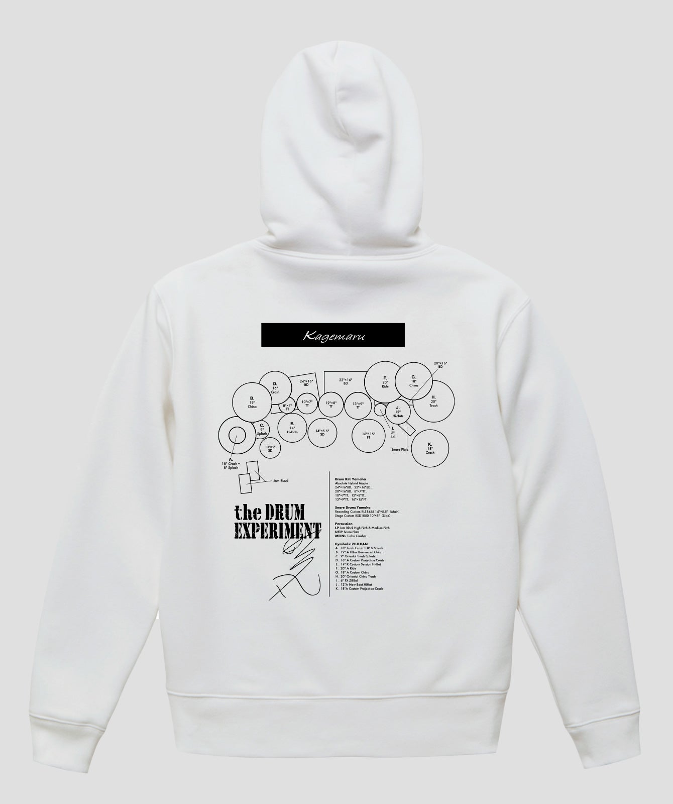 Drummer's Set Up Vol.12 影丸［-真天地開闢集団-ジグザグ］ “Hoodie