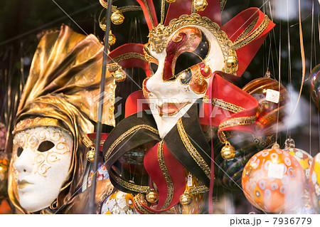 仮面舞踏会の仮面(イタリア-ベネチア)の写真素材 [7936779] - PIXTA