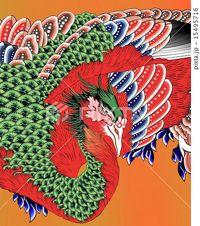 鳳凰図のイラスト素材 [15495716] - PIXTA