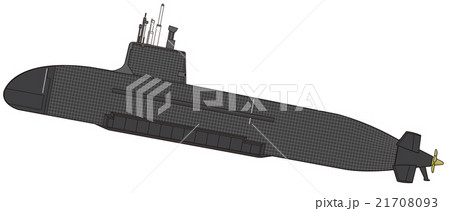潜水艦のイラスト素材 [21708093] - PIXTA