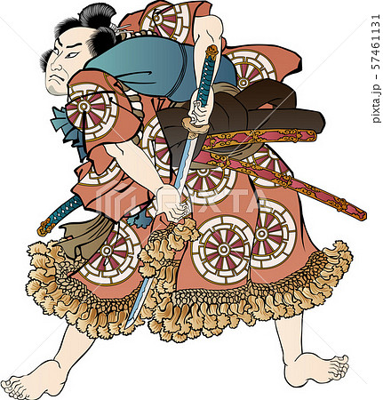 浮世絵 武士 その19のイラスト素材 [57461131] - PIXTA