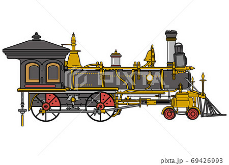 蒸気機関車のイラスト素材 [69426993] - PIXTA