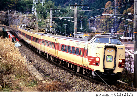 1996年 中央西線を走る381系L特急しなの6両の写真素材 [61332175] - PIXTA