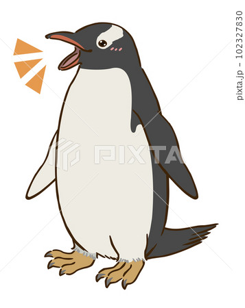 喜ぶジェンツーペンギンのイラスト素材 [102327830] - PIXTA