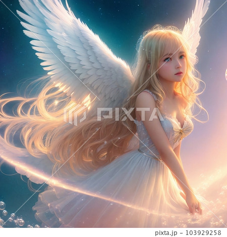 シャボン玉と天使25のイラスト素材 [103929258] - PIXTA