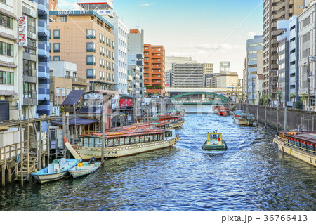 絵画 509 油絵/風景/東京の街景/浅草橋/神田川柳橋/P15号 絵画 509