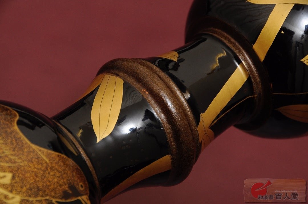 大鼓 (おおつづみ)胴 竹椋鳥蒔絵