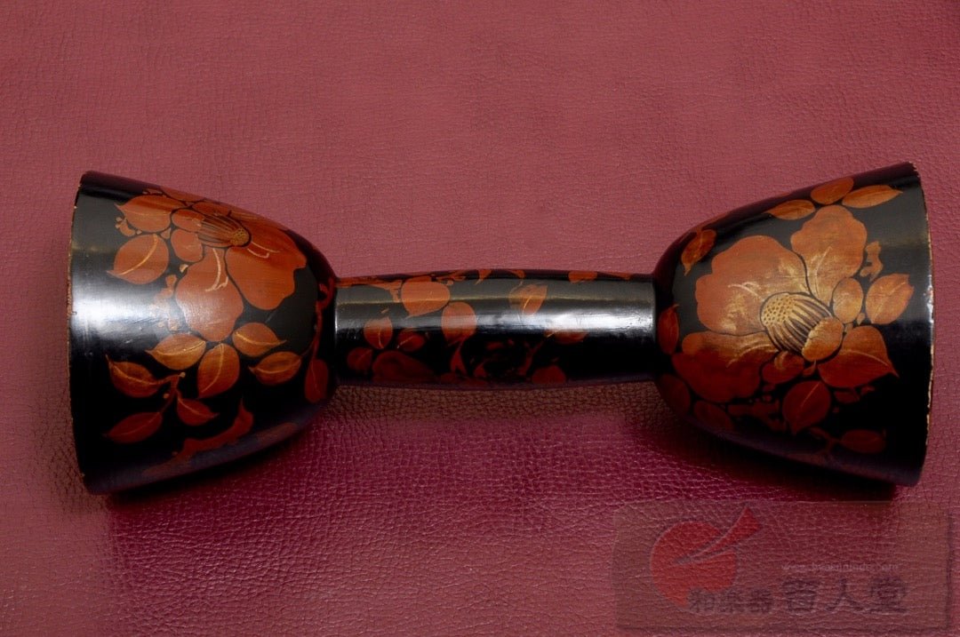 小鼓胴 牡丹蒔絵