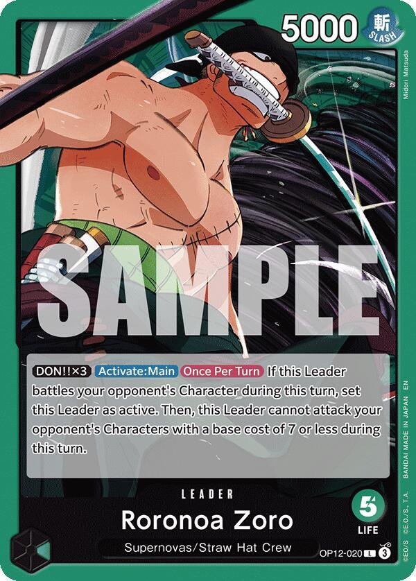 Roronoa Zoro - OP12 Legacy of the Master - TCG Forge