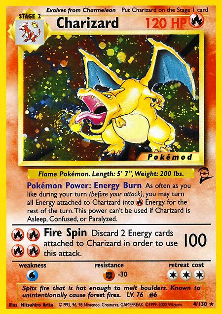 Charizard MODBS2 4 - Pokémod Base Set 2 4/130 - Card - TCG ONE