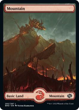 Mountain (285) - Full Art - The Brothers' War - Magic: The