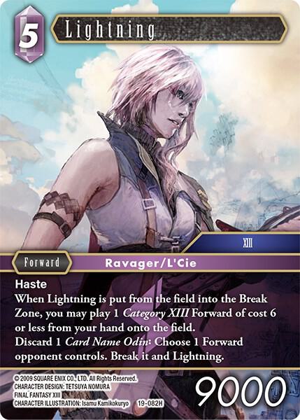 Lightning (19-082H) - From Nightmares - Final Fantasy TCG