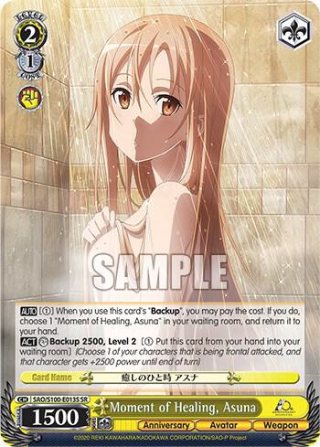 Moment of Healing, Asuna (SR) - Sword Art Online Animation 10th