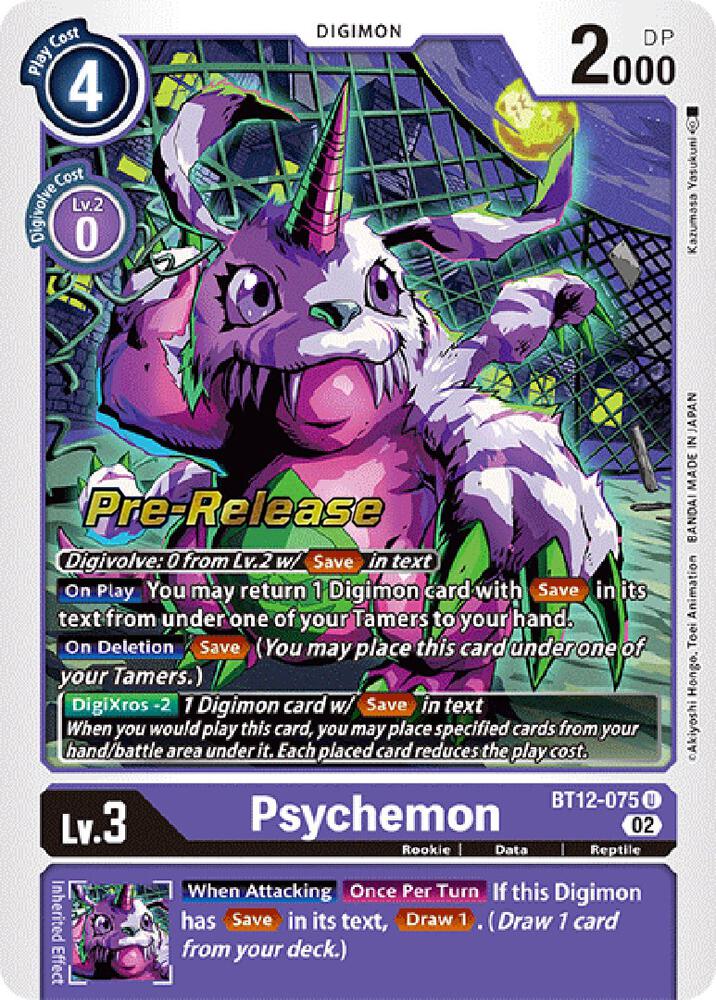 Psychemon - Across Time Pre-Release Cards - Digimon Card Game