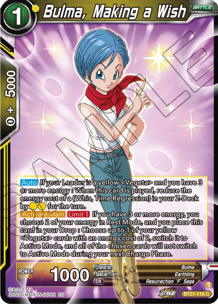 Bulma, Making a Wish - Wild Resurgence - Dragon Ball Super