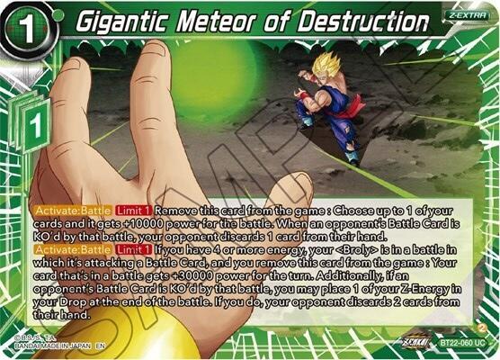 Gigantic Meteor of Destruction - Critical Blow - Dragon Ball Super