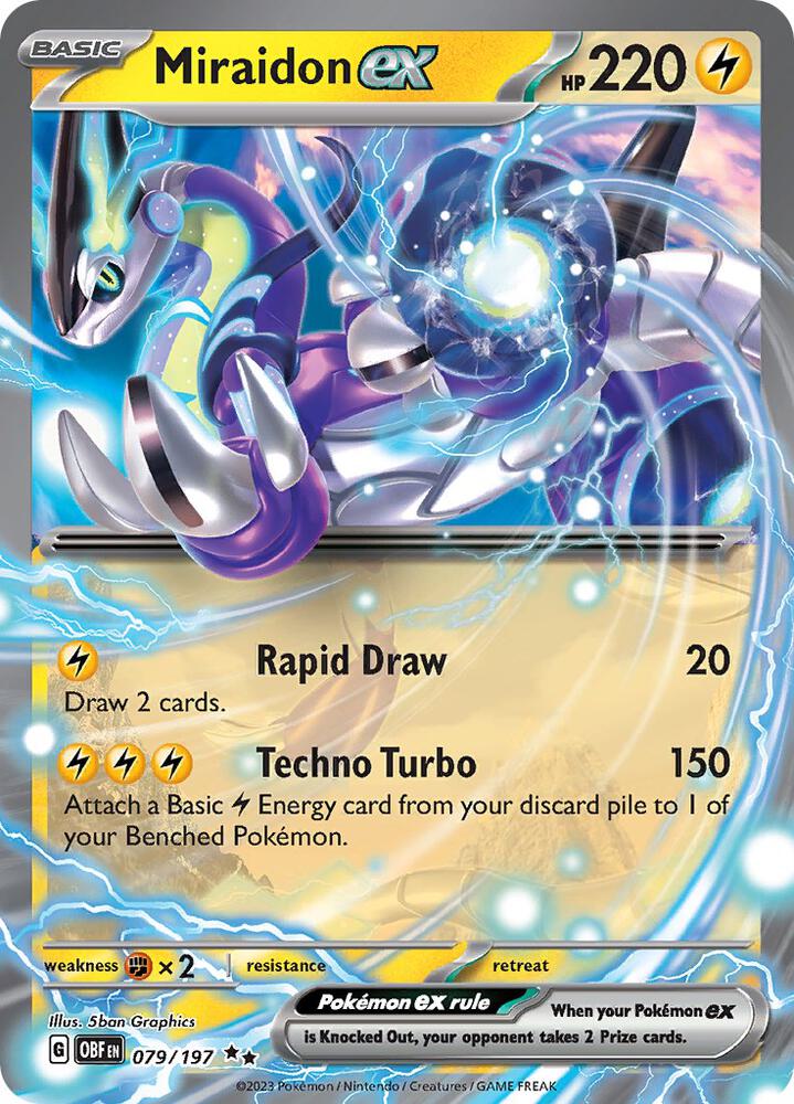 Miraidon ex - SV03: Obsidian Flames - Pokemon - TCGplayer.com
