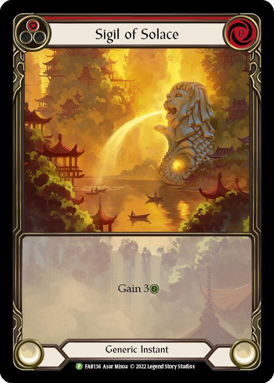 Sigil of Solace - FAB136 - Flesh and Blood: Promo Cards - Flesh