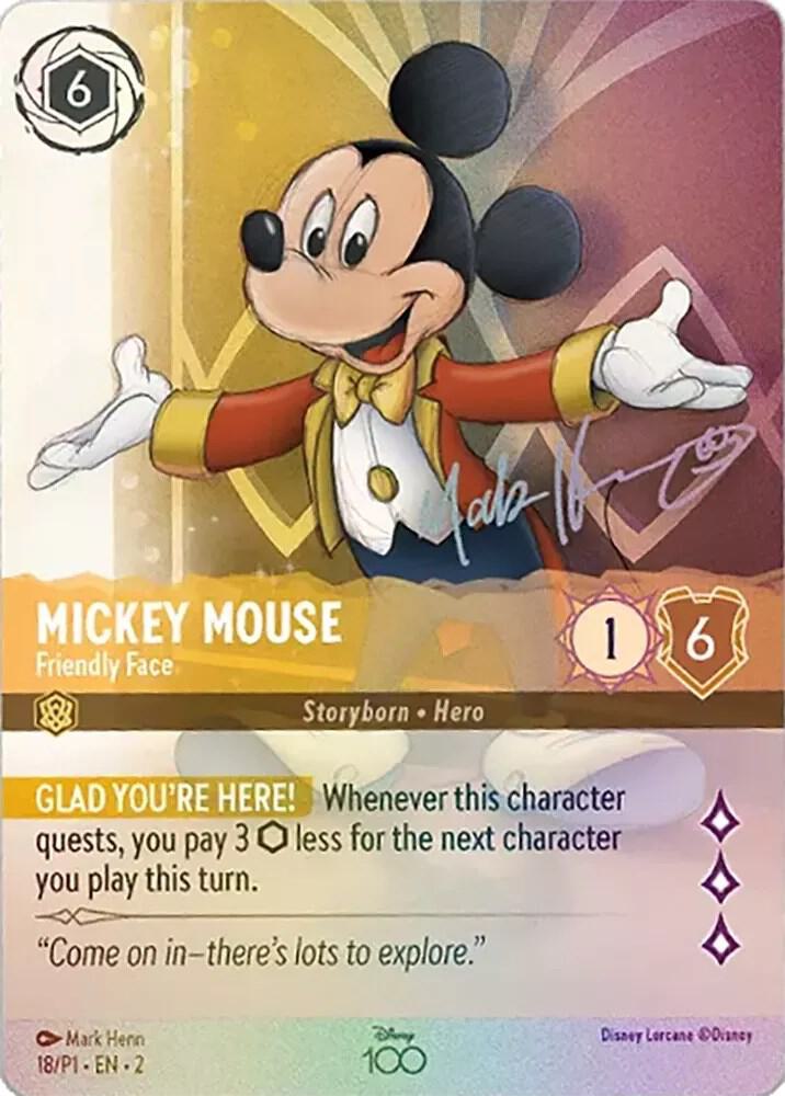 Mickey Mouse - Friendly Face (Alternate Art) - Disney100 Promos