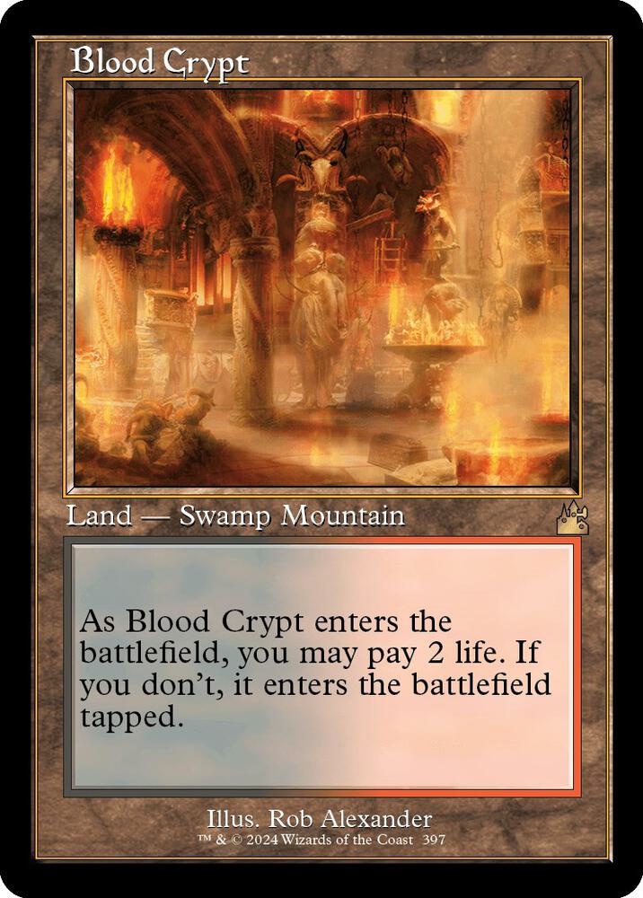 Blood Crypt (Retro Frame) - Ravnica Remastered - Magic: The