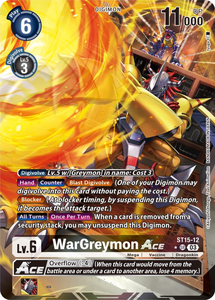 WarGreymon ACE (Alternate Art) - Starter Deck 15: Dragon of
