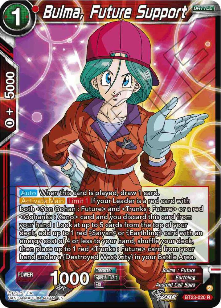 Bulma, Future Support - Perfect Combination - Dragon Ball Super