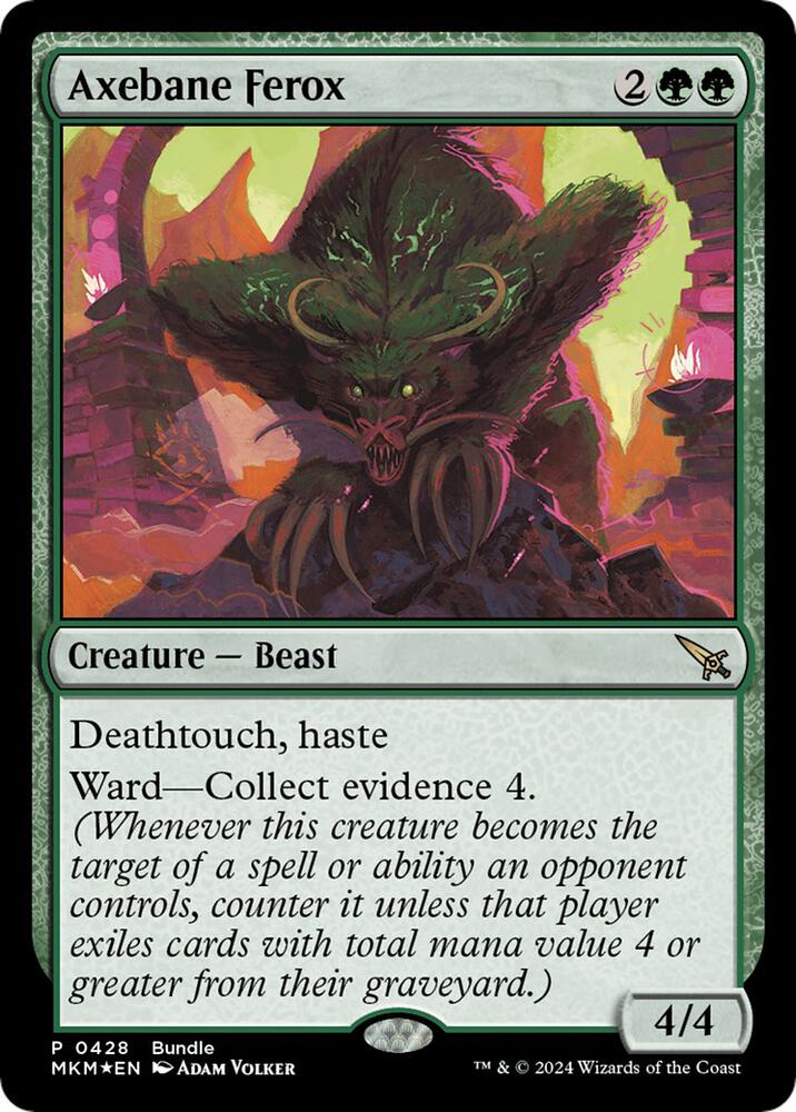 Axebane Ferox (MKM Bundle) - Unique and Miscellaneous Promos