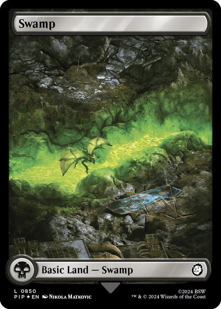 Swamp (0850) (Surge Foil) - Universes Beyond: Fallout - Magic: The