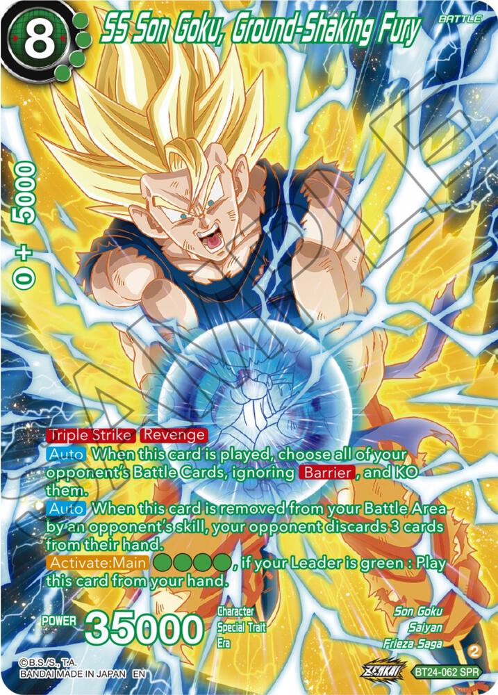 SS Son Goku, Ground-Shaking Fury (SPR) - Beyond Generations