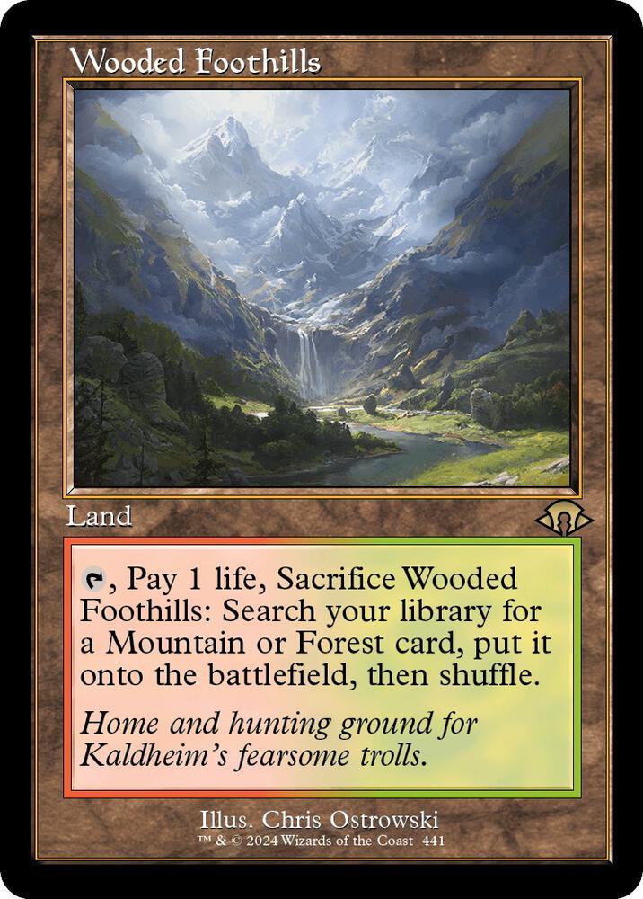 Wooded Foothills (Retro Frame) - Modern Horizons 3 - Magic: The