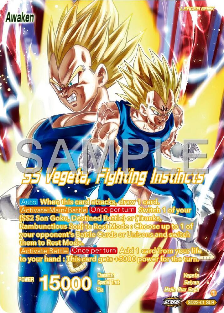 Vegeta // SS Vegeta, Fighting Instincts - Expansion Deck Box Set