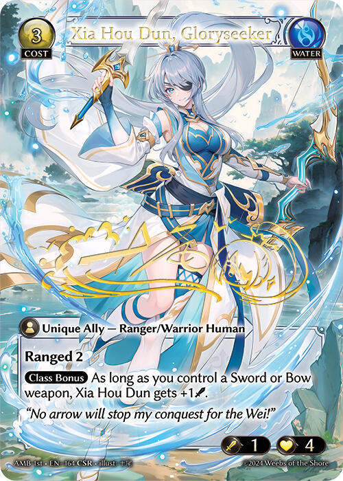 Xia Hou Dun, Gloryseeker (CSR) - Mortal Ambition - Grand Archive